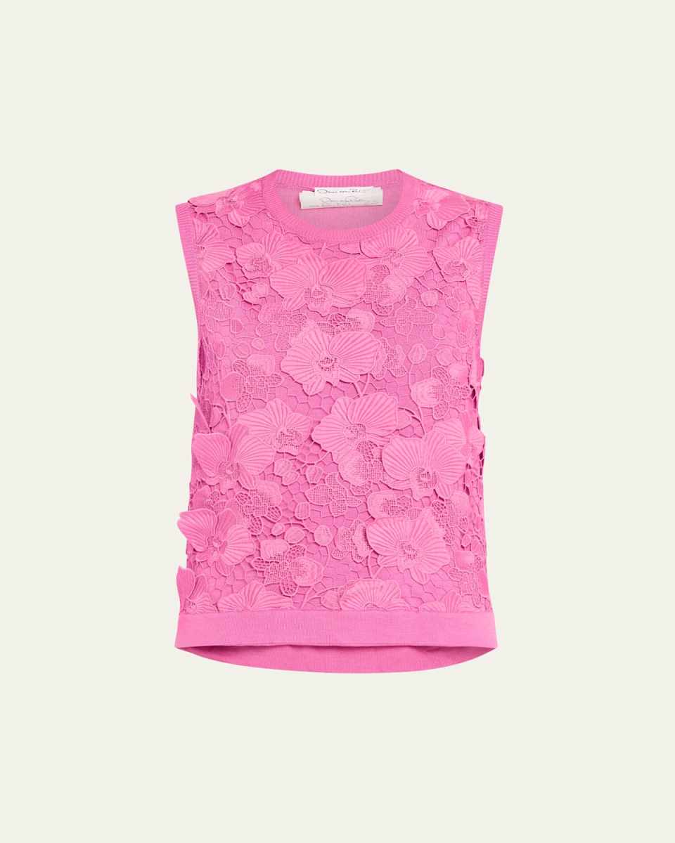 Orchid Guipure Inset Tank